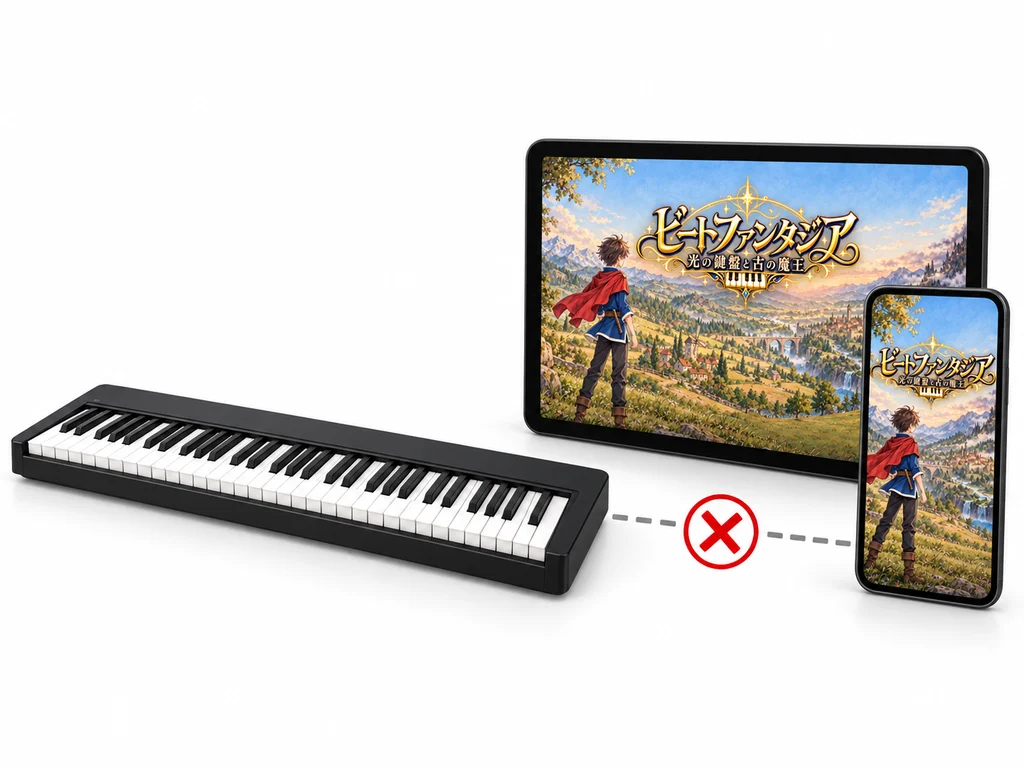 Schema che mostra che iPhone e iPad non si collegano al piano digitale
